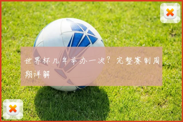 世界杯几年举办一次？完整赛制周期详解